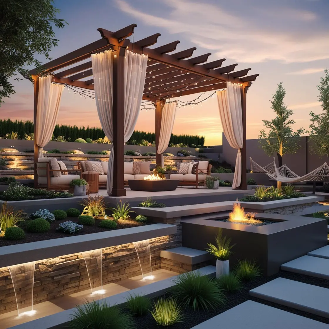 3D Landscaping design, 3d pool design, backyard and front yard design, 3d exterior design